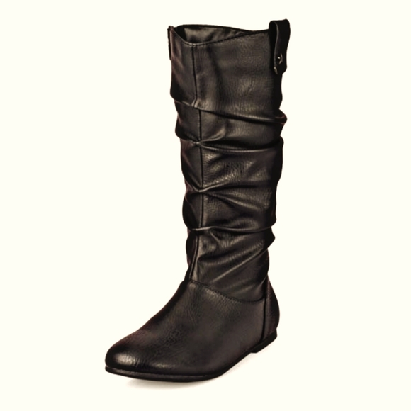 CHILDREN'S PLACE | Brown Tall Slouch Leather Star Detail Sianna Boots Size: 5T - Picture 3 of 6